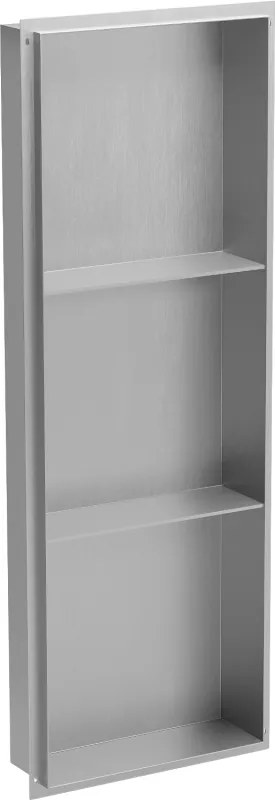 Mexen X-Wall-NR raft încastrat fără ramă cu poliță 90 x 30 cm, inox - 1911903010S