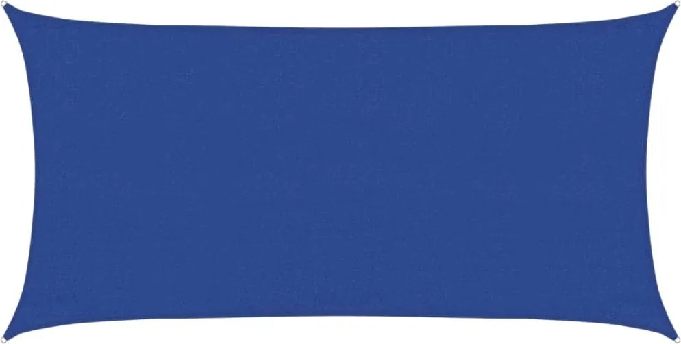 vidaXL Pânză parasolar, albastru dreptunghiular 3x6 m HDPE 160 g/m²