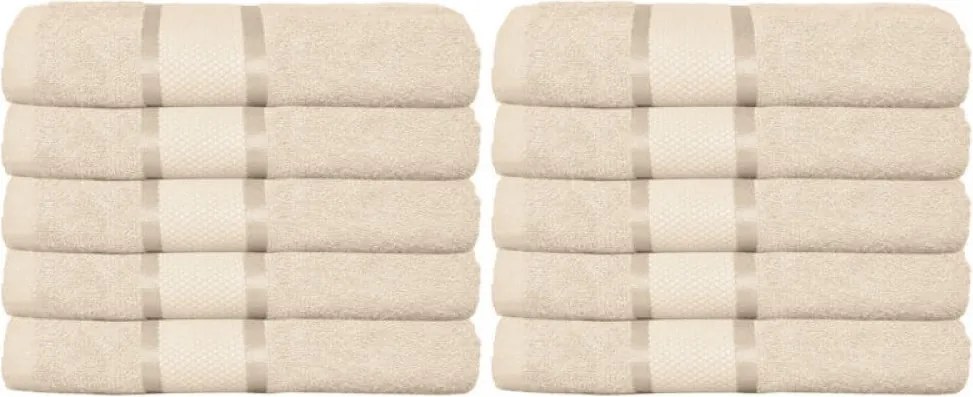Set 10 Prosoape Premium din Bumbac 100% – 50×90 cm, 400g, Absorbție Superioară