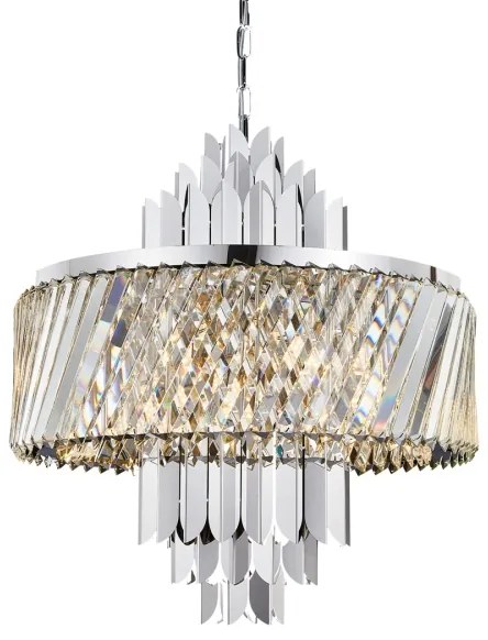 Lustră pe lanț MARGOT 9xE14/40W/230V crom