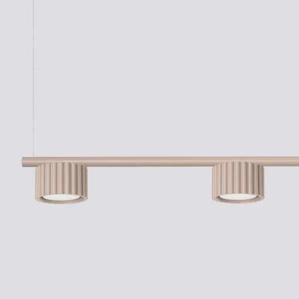 Sollux SL.2702 - Lustră suspendată pe cablu AURA 4xGX53/10W/230V taupe