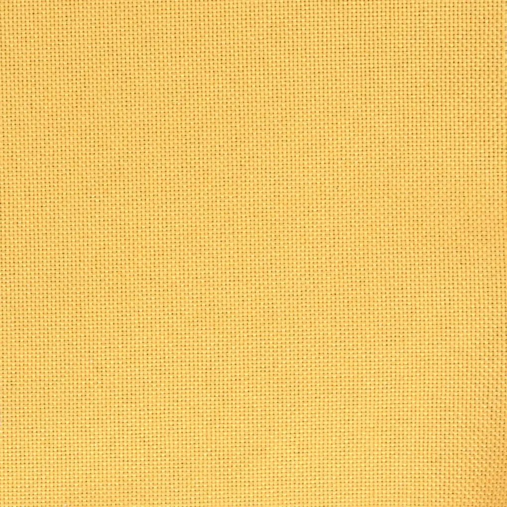 Scaune de masa pivotante, 4 buc., galben, material textil 4, Galben