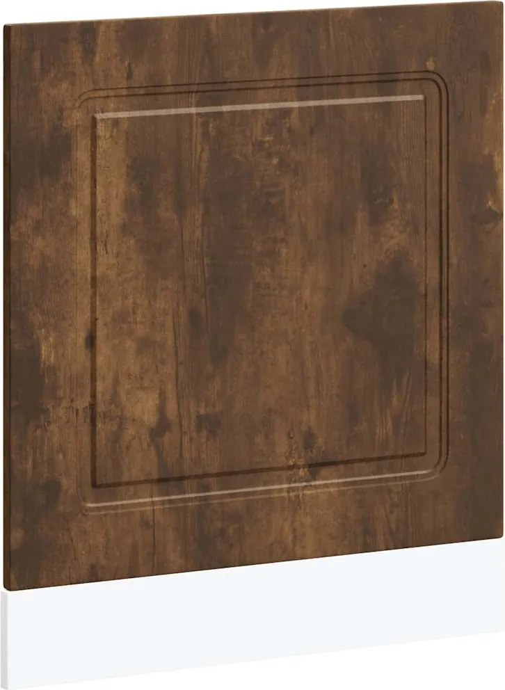 vidaXL Panou pentru mașină de spălat vase Stejar afumat Lemn prelucrat