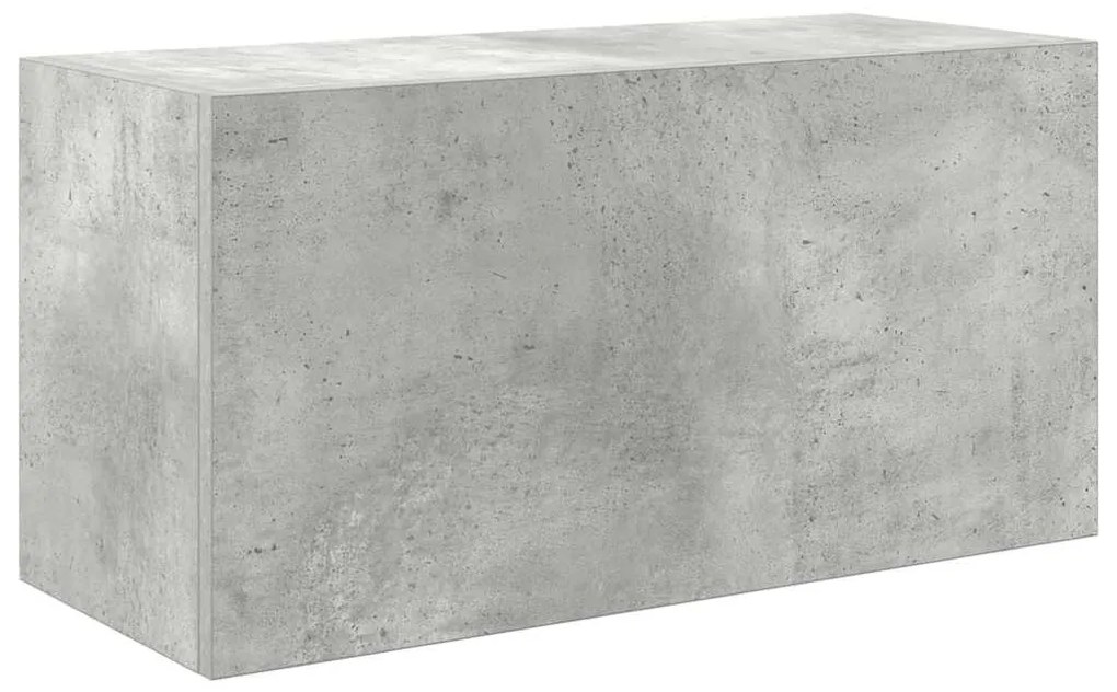 860061 vidaXL Dulap perete baie, gri beton, 60x25x30 cm, lemn prelucrat