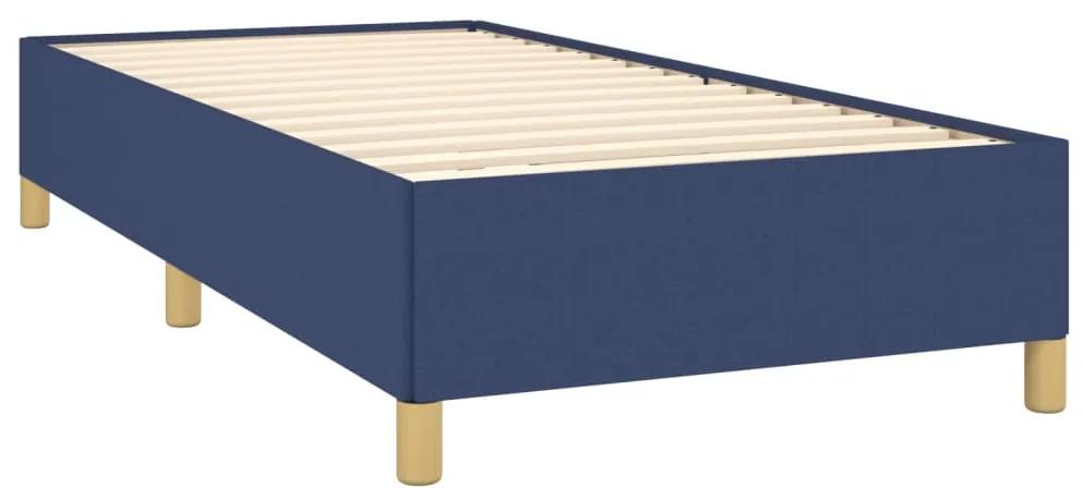 Cadru de pat, albastru, 80x200 cm, material textil Albastru, 35 cm, 80 x 200 cm