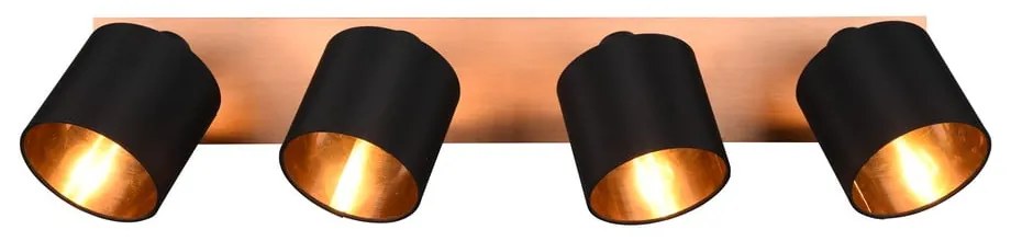 Spot negru/în culoare naturală ø 12 cm Tommy – Trio