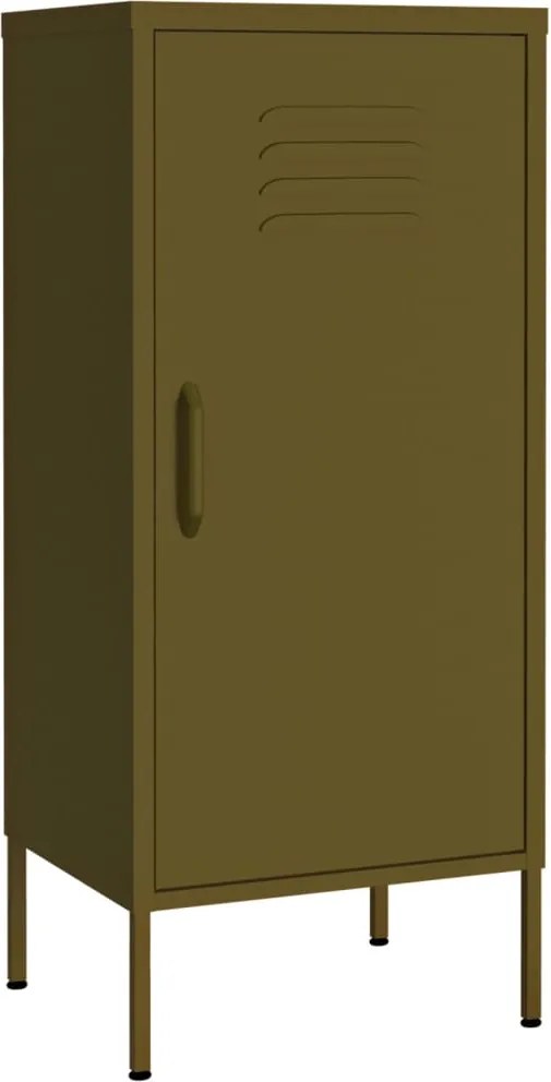 vidaXL Dulap de depozitare, verde măsliniu, 42,5x35x101,5 cm, oțel