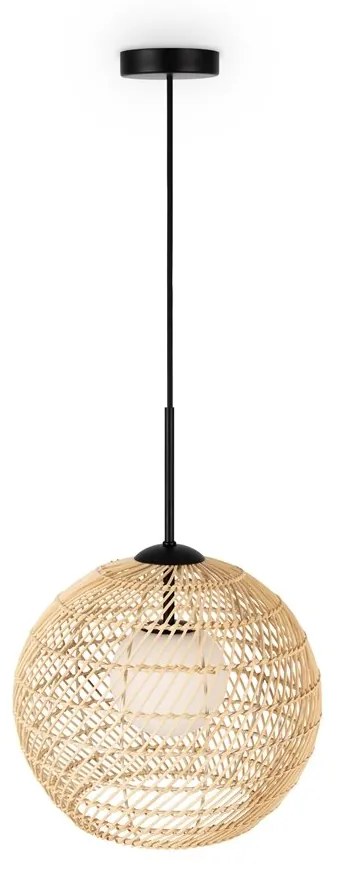 Lustra/Pendul design modern CANE 30cm bej