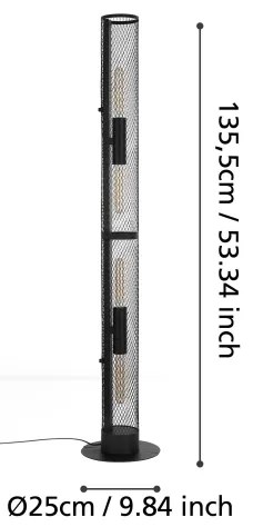 Lampadar REDCLIFFE 4xE27/40W/230V Eglo 43537