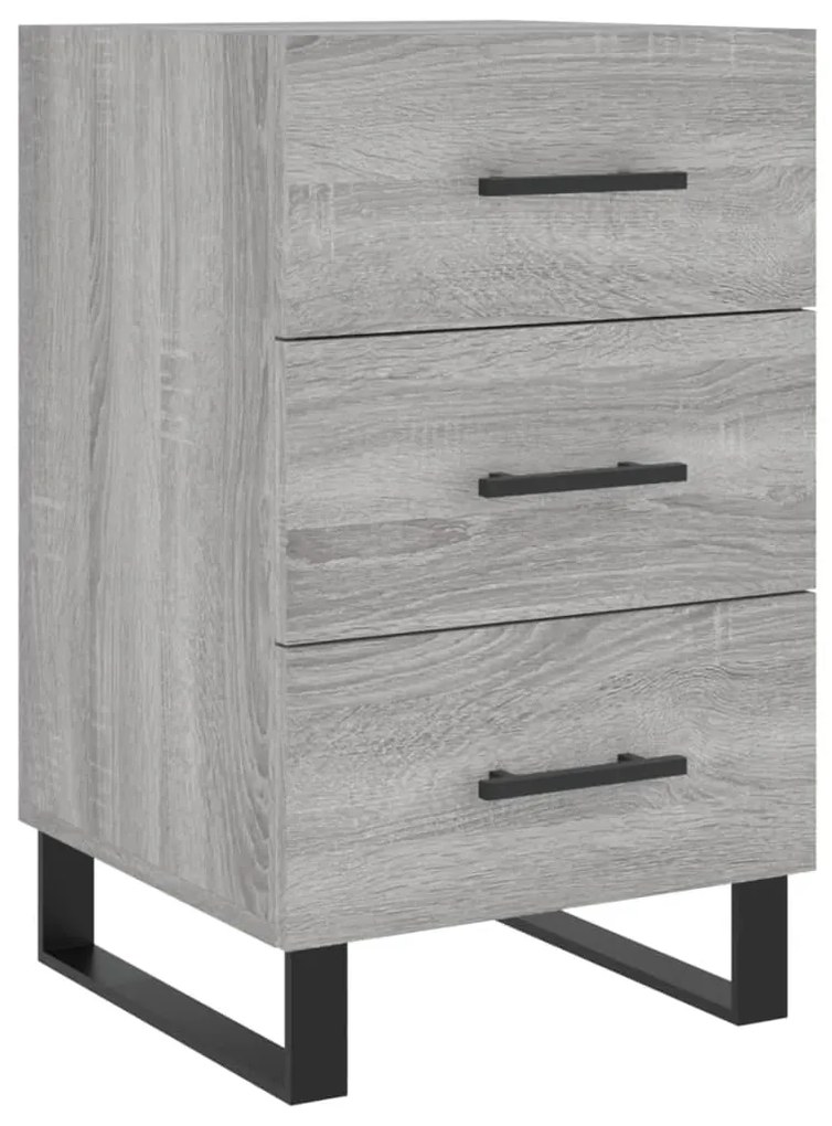 827690 vidaXL Noptieră, gri sonoma, 40x40x66 cm, lemn compozit