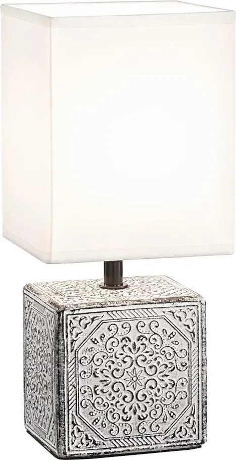 Ideal Lux - Lampă de masă KALI 1xE14/40W/230V alb/gri