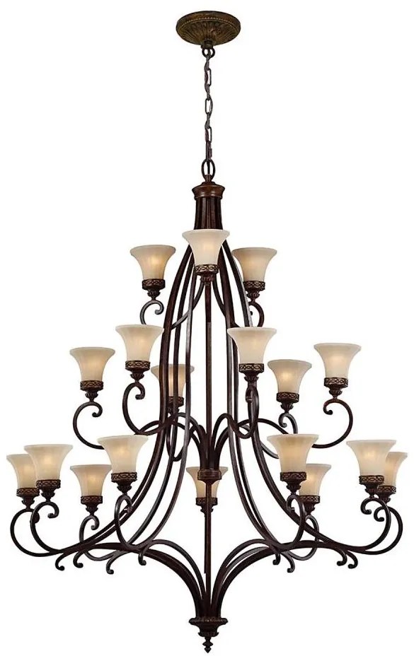 Lustră pe lanț DRAWING Feiss FE-DRAWING-ROOM18 ROOM 18xE27/60W/230V