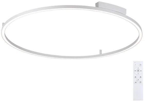 Brilagi - Corp de iluminat LED dimabil PORTOFINO LED/85W/230V Ø 120 cm argintiu+telecomandă