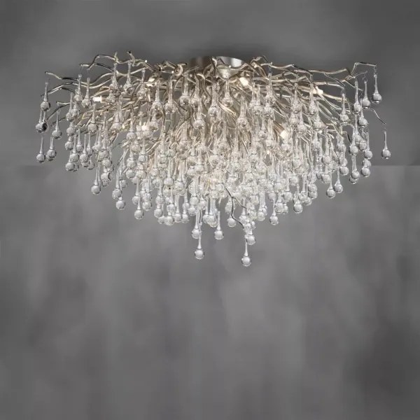 Paul Neuhaus 8092-55 - lustră aplicată ICICLE, 14xG9/40W/230V, Ø 100 cm, crom