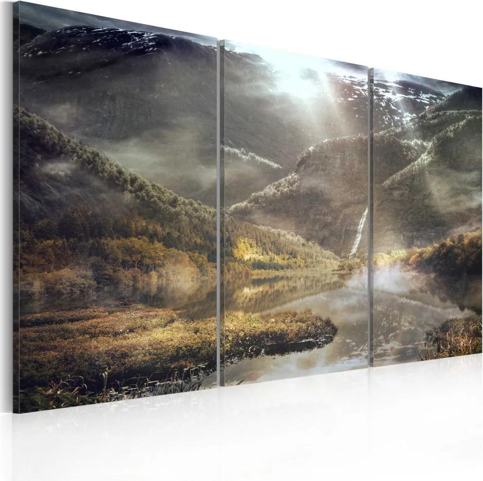 Tablou Bimago - The land of mists - triptych 60x40 cm