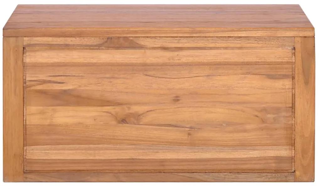 Dulap de baie suspendat, 60 x 45 x 30 cm, lemn masiv de tec 60 x 45 x 30 cm, 1