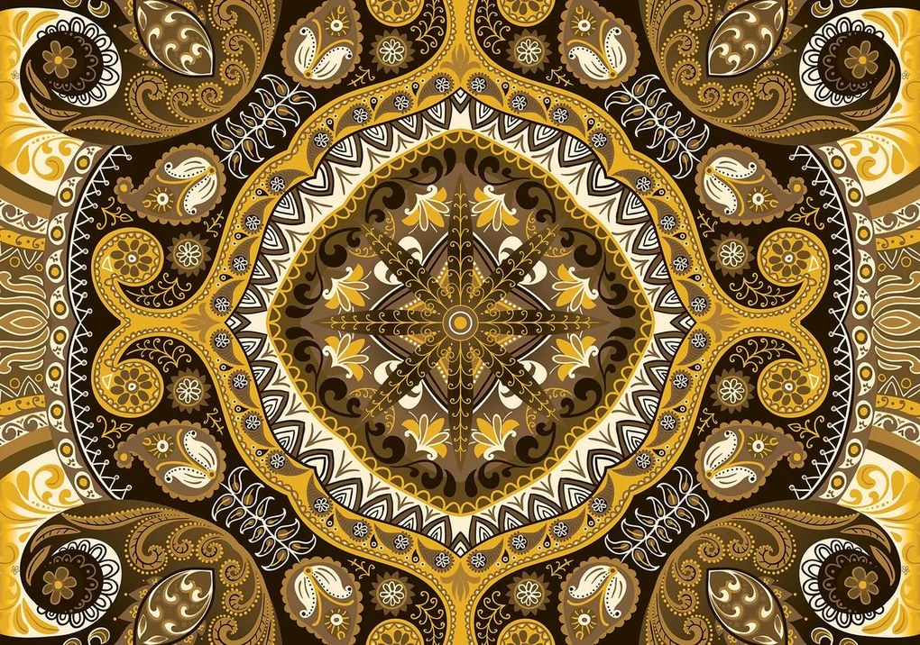 Fototapet - Mozaic galben (254x184 cm)