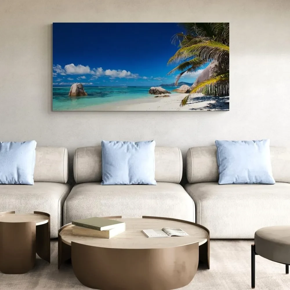 Tablou plaja din Anse Source