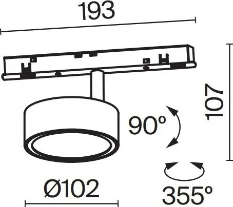 Modul LED, accesoriu pentru sina magnetica Exility, Rado Smart 18W