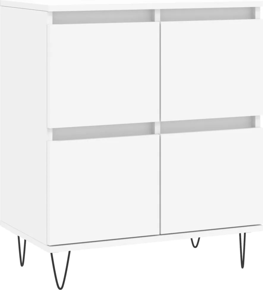 vidaXL Servantă, alb, 60x35x70 cm, lemn prelucrat