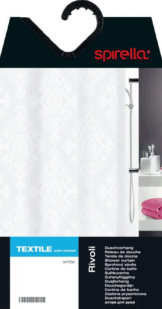 Perdea de duș 180x200 cm Rivoli – Spirella