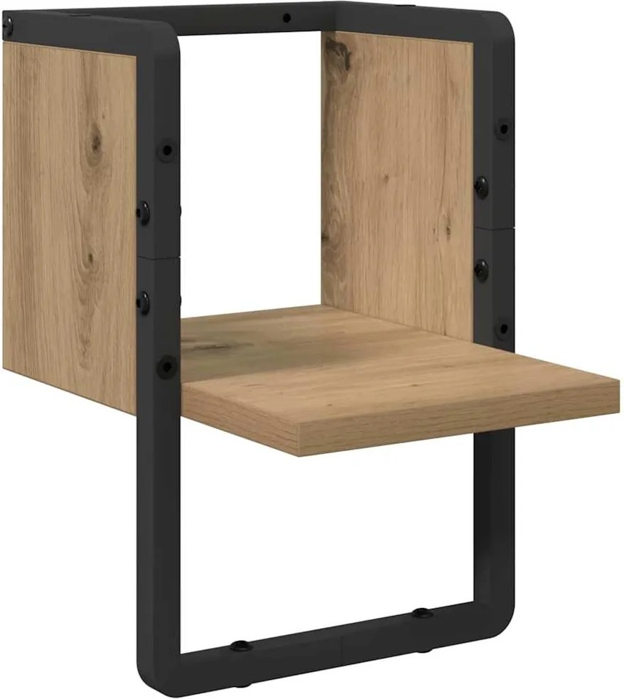 vidaXL Raft de perete Stejar artizanal 20 x 25 x 30 cm Lemn compozit