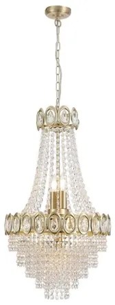 Searchlight 1611-6SB - Candelabru LOUIS PHILLIPE suspendat pe lanț 6xE14/60W/230V