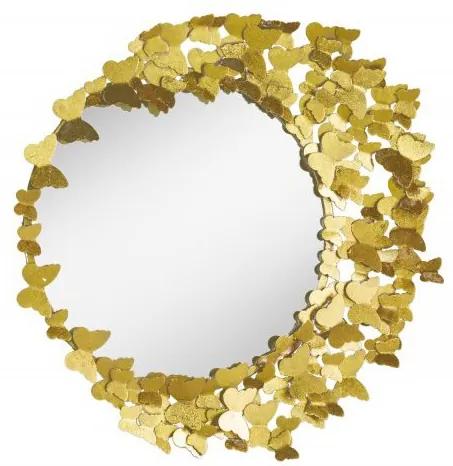Oglinda de perete decorativa Butterfly 80cm gold