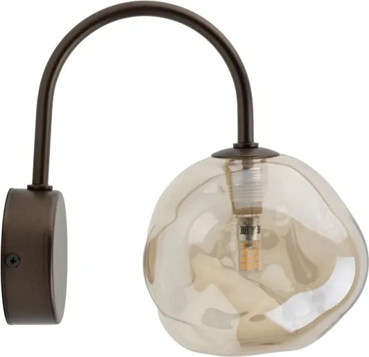 Brilagi - Aplică de perete VULCANO 1xG9/8W/230V bronz/bej fumuriu