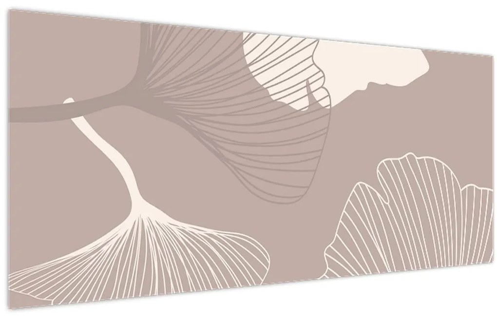 Tablou - Frunze bej N⁰1 (120x50 cm)
