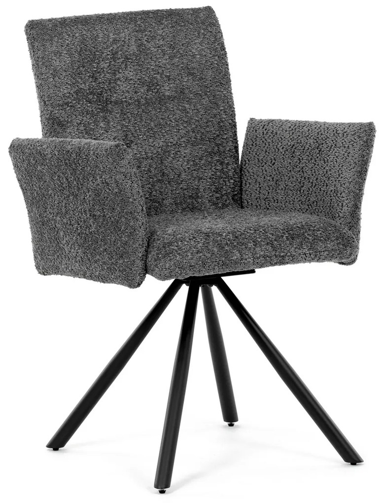 Set de scaune de sufragerie cu mecanism deîntoarcere DCH-W1117 GREY2, 2 buc.