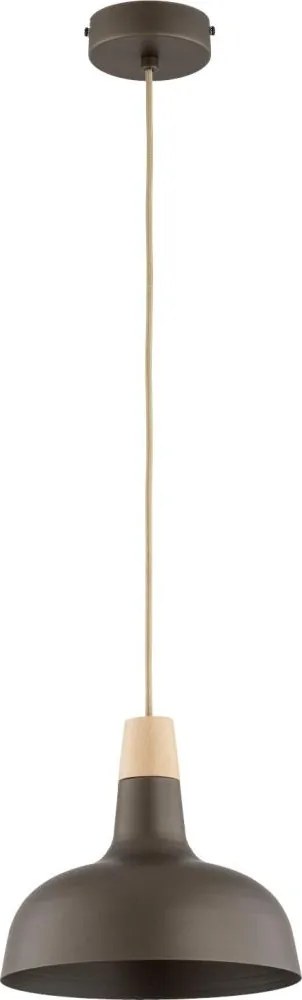 Lustră cu cablu RODOS 1xE27/15W/230V maro