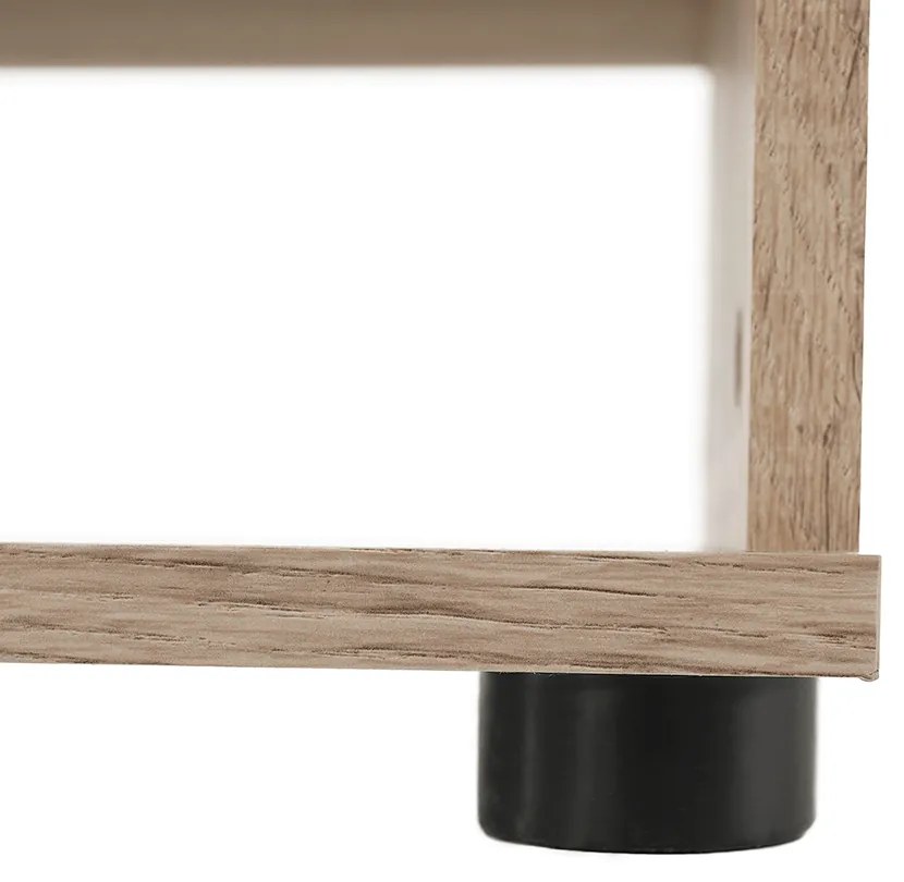 Mobilier de perete de living, alb/arinsonoma, ASOLE NEW