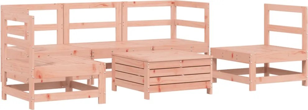 vidaXL Set canapele grădină, 6 piese, lemn masiv brad douglas