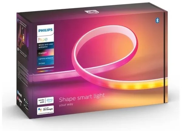 Set de bază - Bandă LED RGBW Philips Hue WACA, 20W, 230V, 2 m, dimabilă