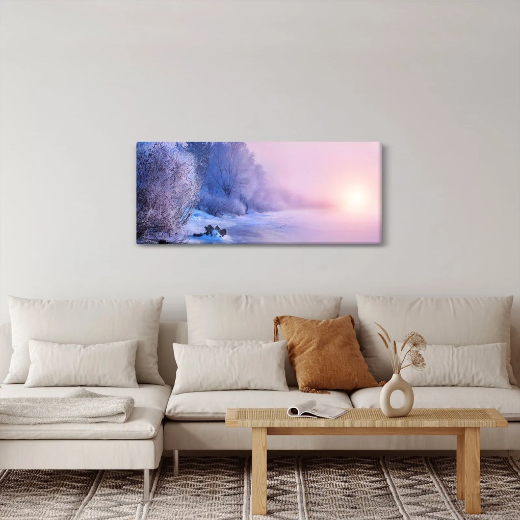 Tablou - Râu înghețat (120x50 cm)