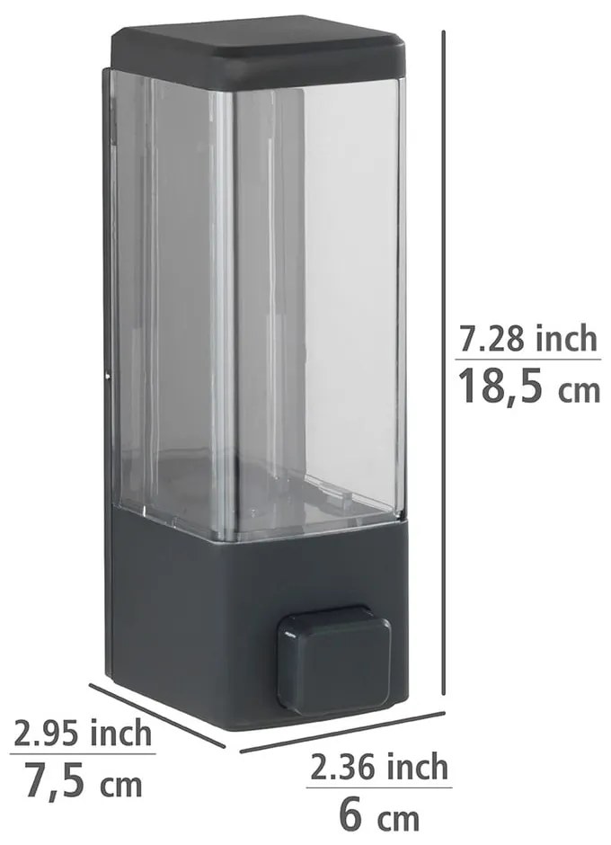 Dozator de săpun lichid de montat pe perete din plastic 0.32 l Istres – Wenko