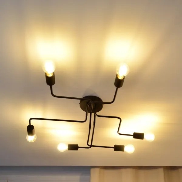 LED Lustră aplicată TUBE 6xE27/15W/230V