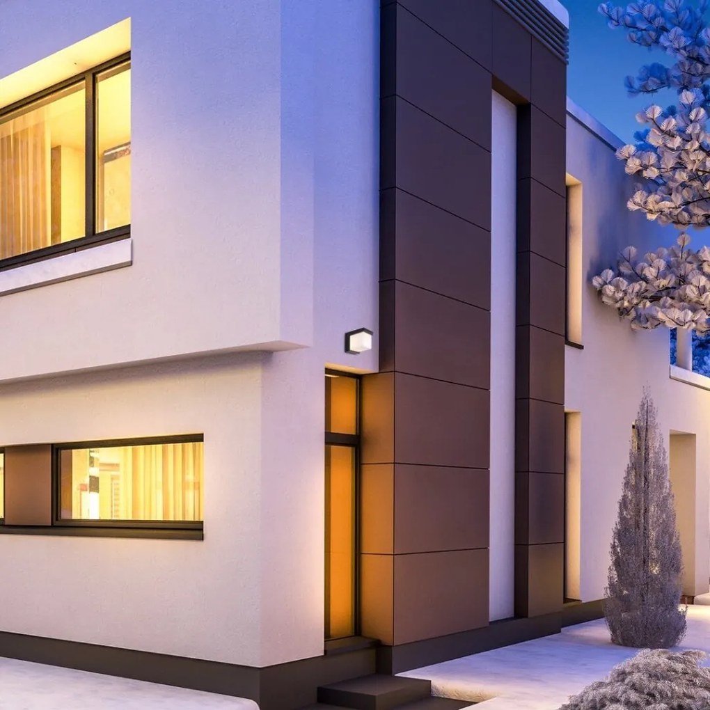 Aplica LED de perete pentru exterior IP54 Andelle negru