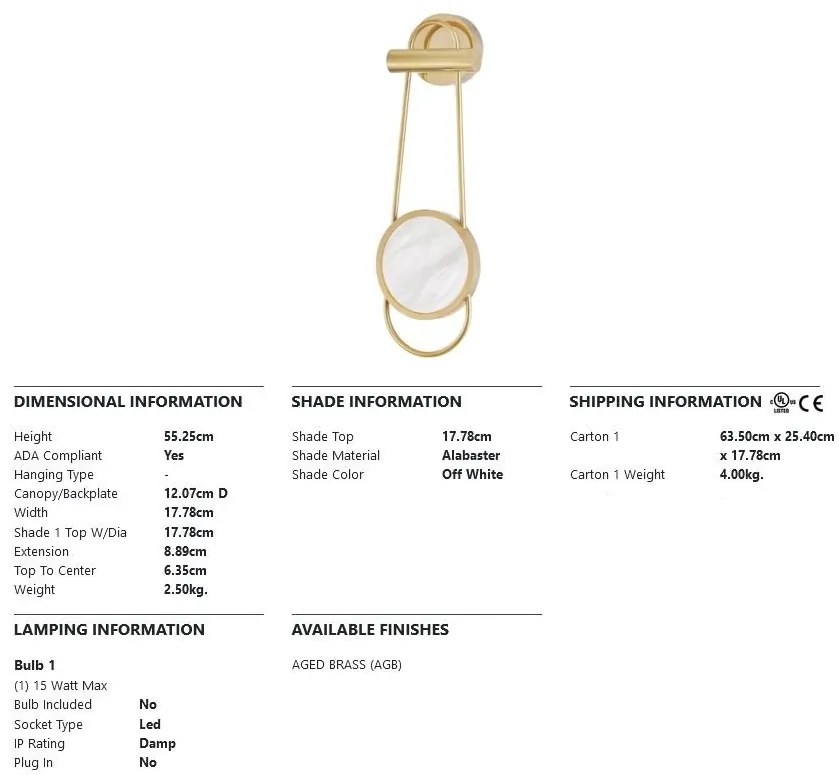 Aplica de perete LED design modern JERVIS