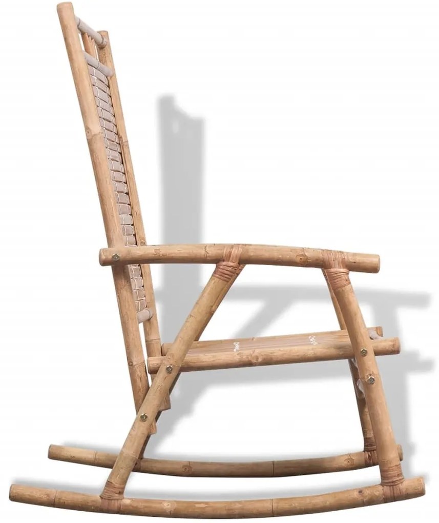 Scaun balansoar din bambus