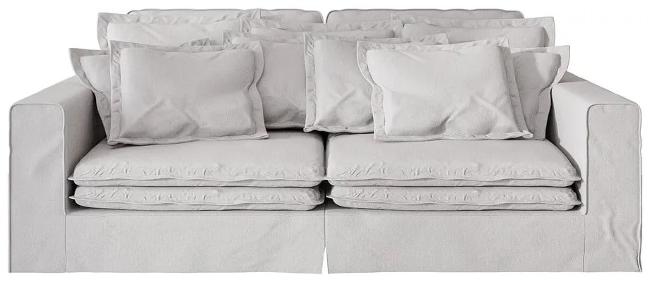 Canapea albă 236 cm Nora – Ropez