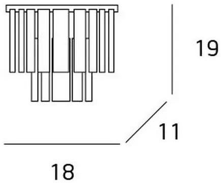 Aplică MAXLIGHT W0209 MONACO 2xG9/40W/230V crom