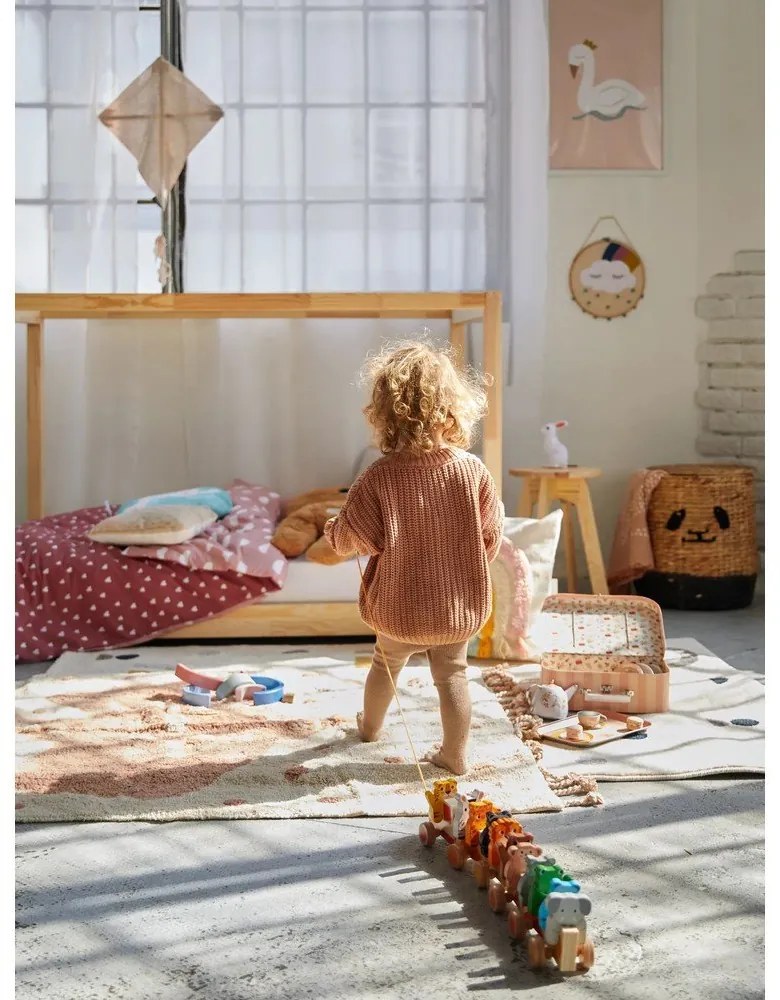 Poster de perete în ramă albă Bloomingville Mini Xander Swan, 45 x 65 cm