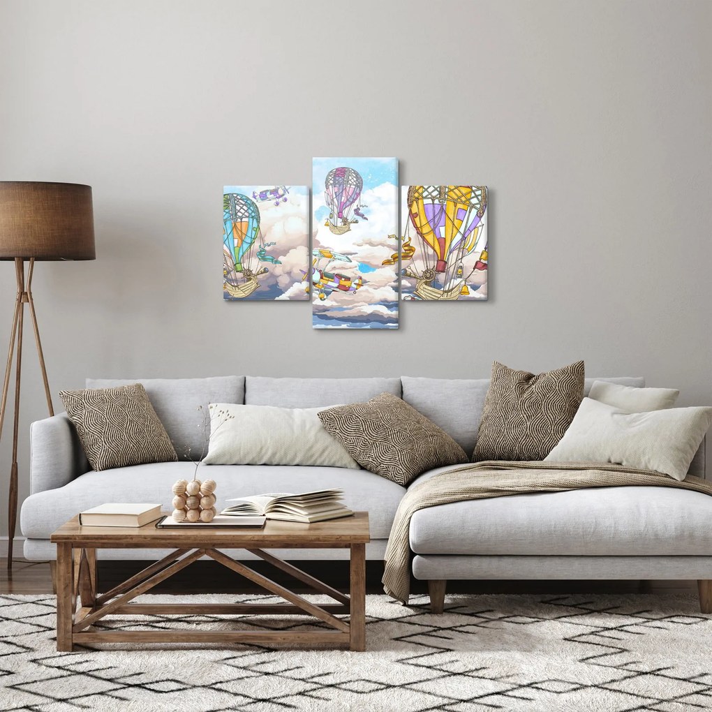 Tablou - Expediție în nori (90x60 cm)