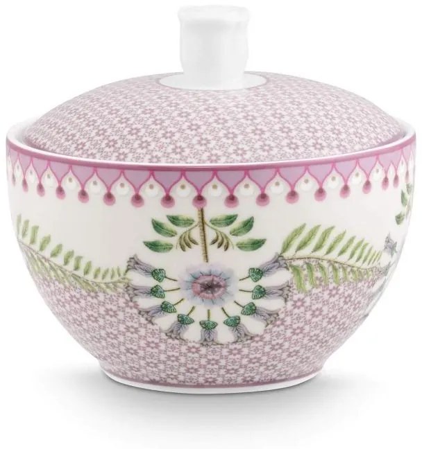 Zaharniță porțelan, Pip Studio, Tiles Lilac, 300ml, colecția Lily&amp;Lotus