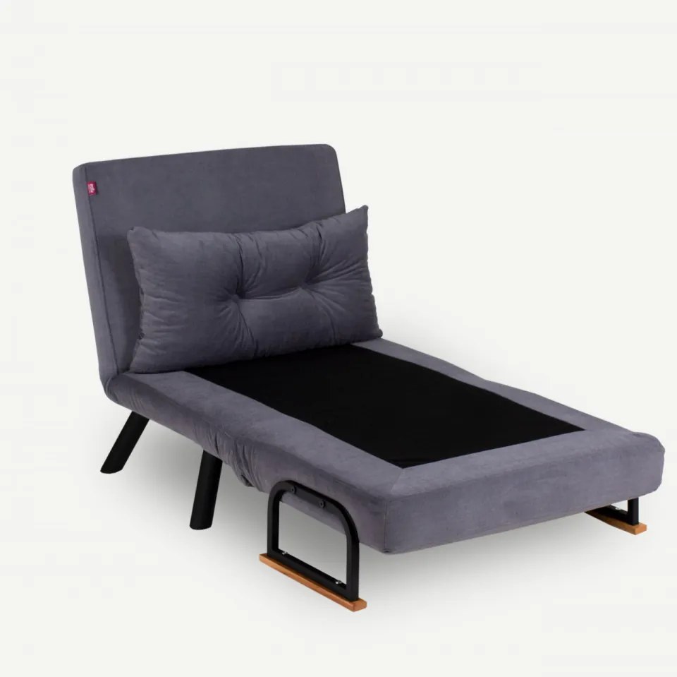 Fotoliu Extensibil Sando Single, Gri
