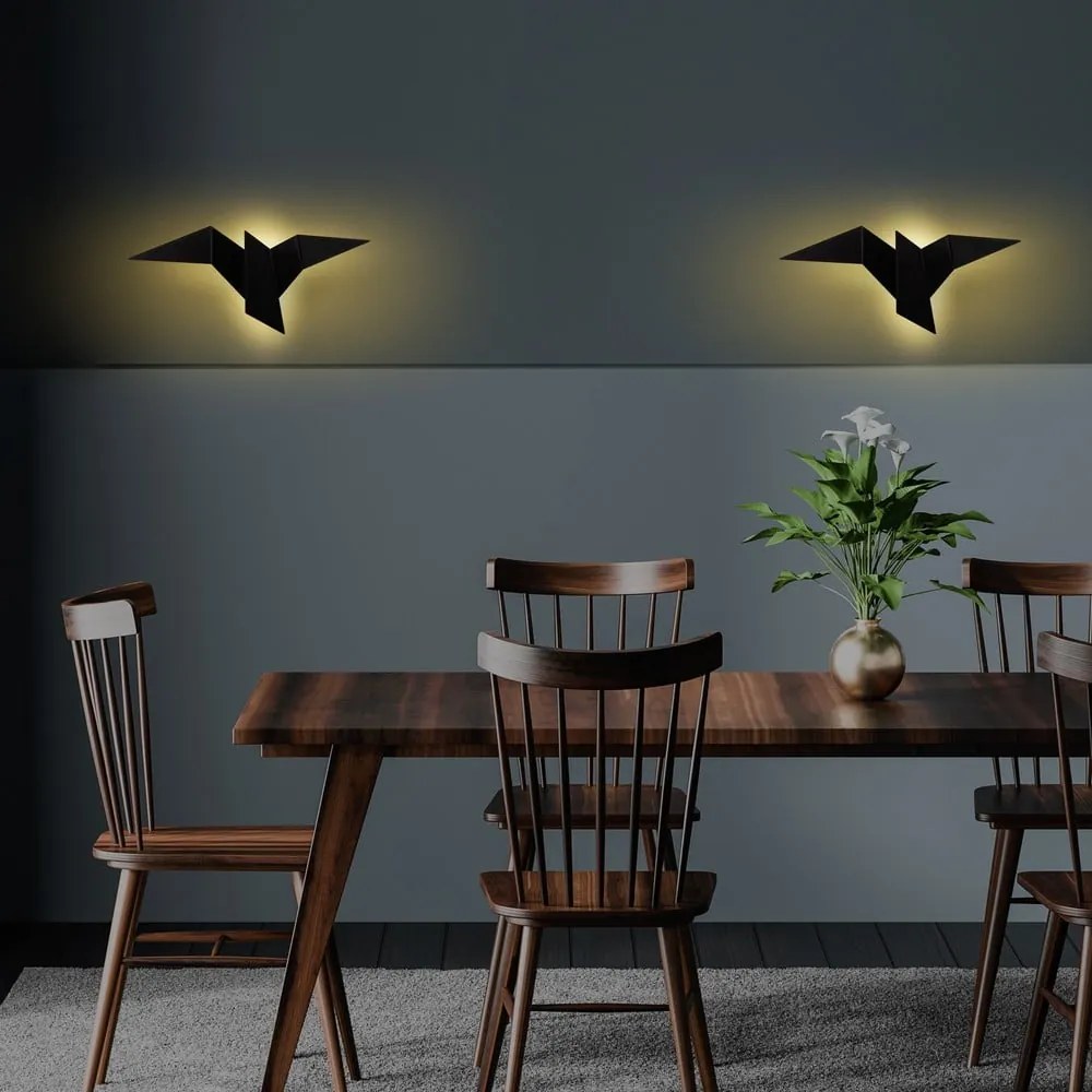 Aplică de perete neagră LED Pacali – Opviq lights