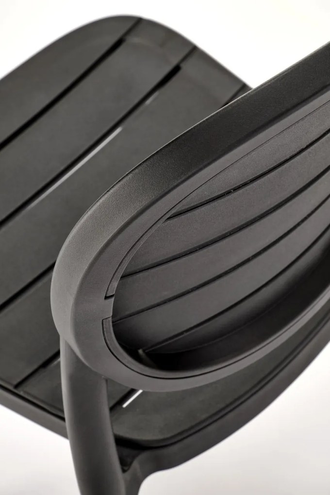 Scaun plastic K529 negru