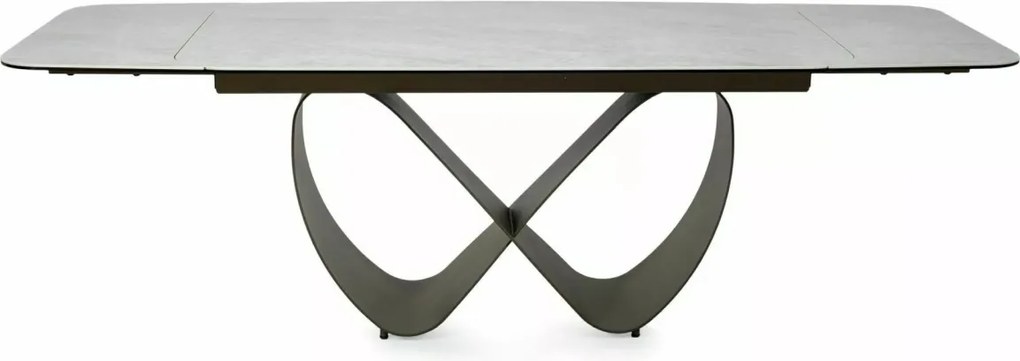 Masa extensibilă Infinity Ceramic bej mat/cupru L160-240xl95 cm
